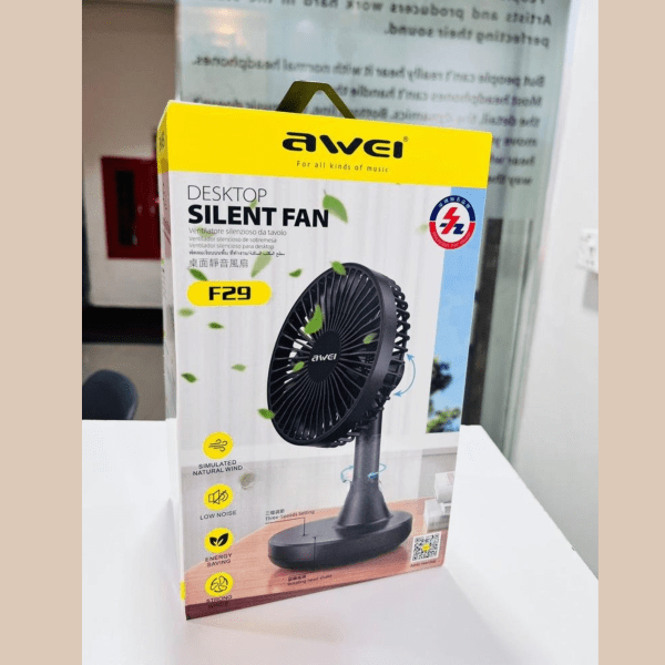 Awei F29 Rechargeable Desktop Fan