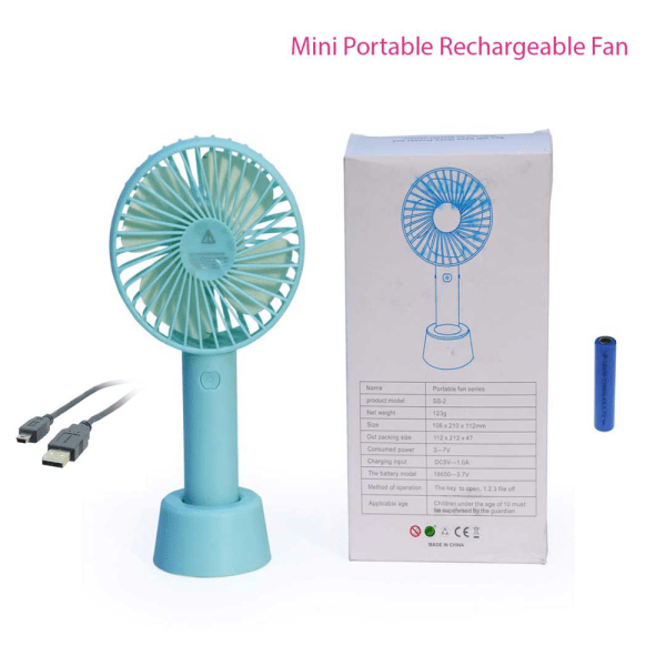 Mini Stylish Rechargeable Hand Fan- গরমে আরাম !