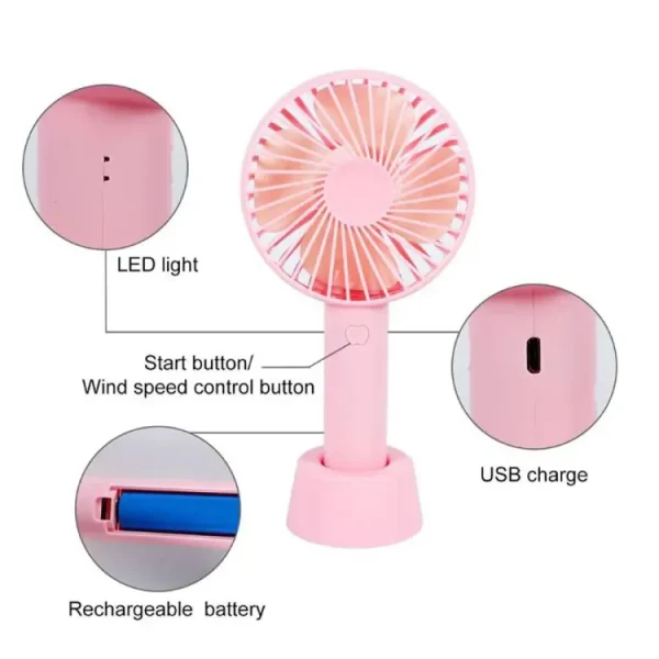 Mini Stylish Rechargeable Hand Fan- গরমে আরাম !