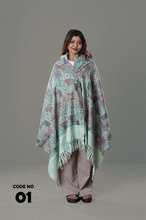 0001 Digital Print Woolen Shawl-0001