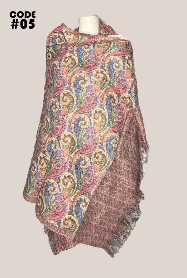 0005 Digital Print Woolen Shawl-0005