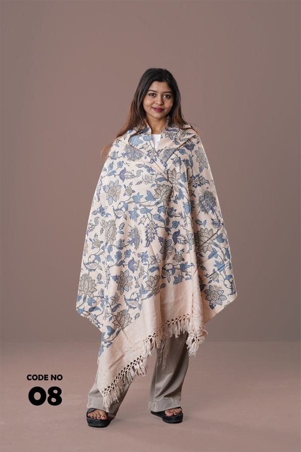 0008 Digital Print Woolen Shawl-0008