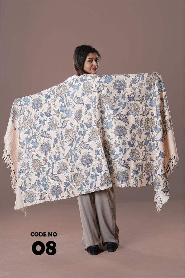 0008B Digital Print Woolen Shawl-0008