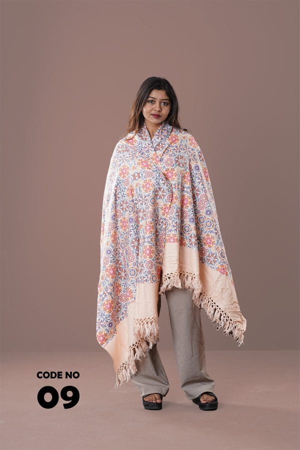 0009 Digital Print Woolen Shawl-0009