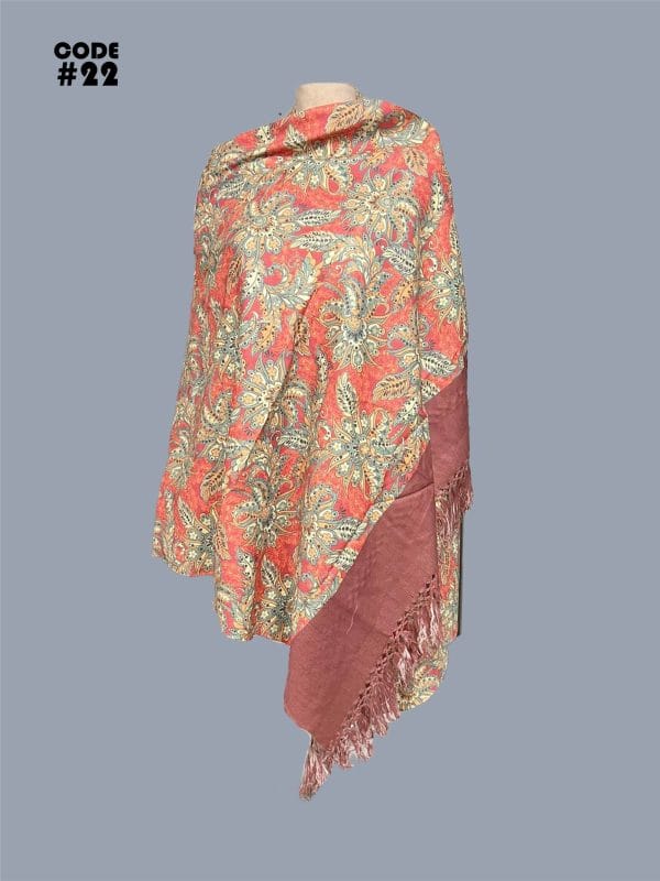 Digital Print Woolen Shawl-0022