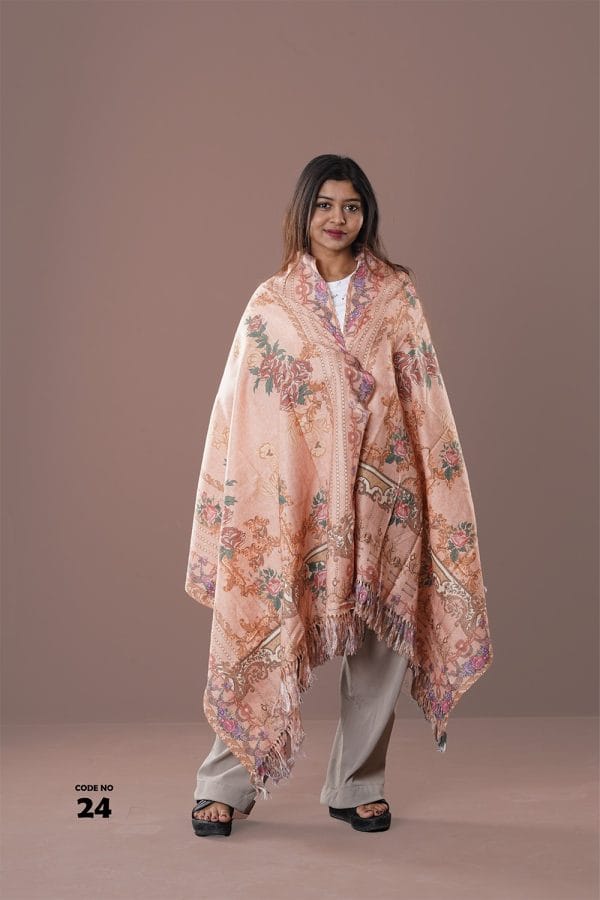 Digital Print Woolen Shawl-0024