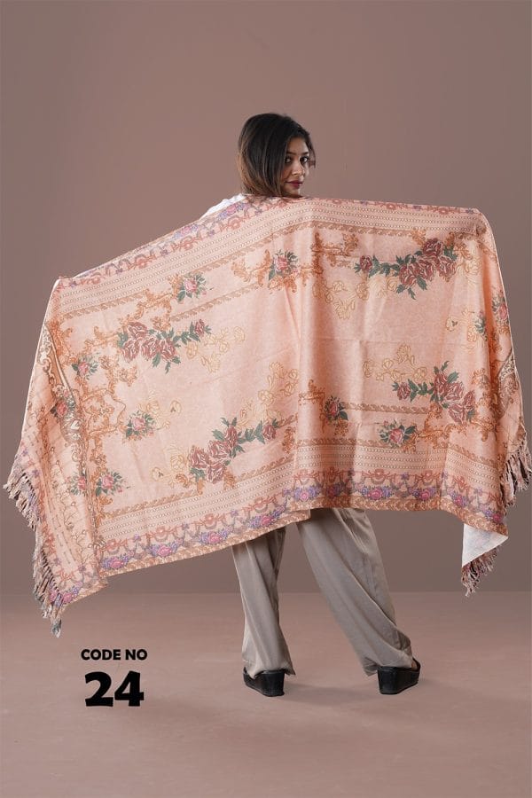 Digital Print Woolen Shawl-0024