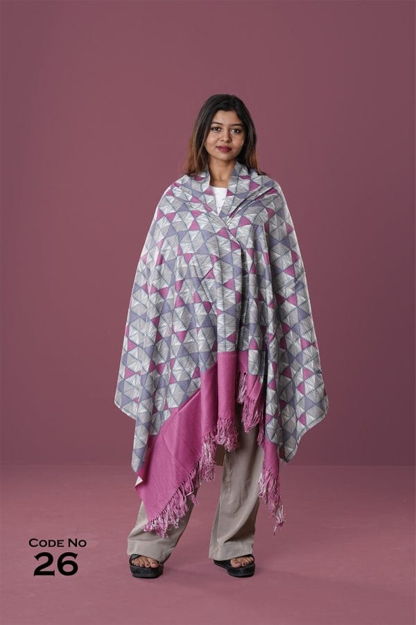 Digital Print Woolen Shawl-0026