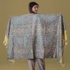 0046B Digital Print Woolen Shawl-0046