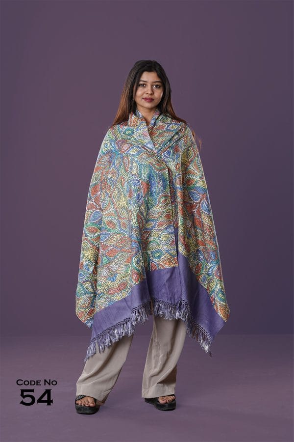 Digital Print Woolen Shawl-0054