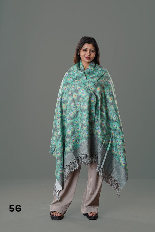 0056 Digital Print Woolen Shawl-0056