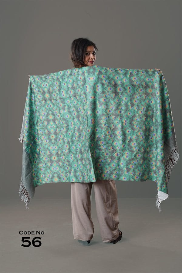 0056B Digital Print Woolen Shawl-0056