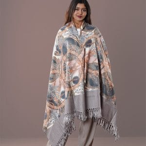 0060 Digital Print Woolen Shawl-0060