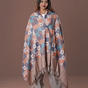 0061 Digital Print Woolen Shawl-0061
