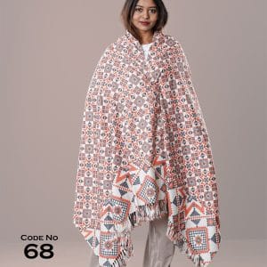 0068 Digital Print Woolen Shawl-0068