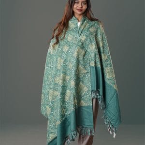 0076 Digital Print Woolen Shawl-0076