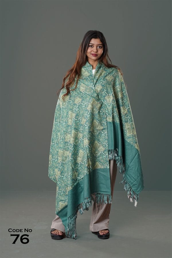 0076 Digital Print Woolen Shawl-0076