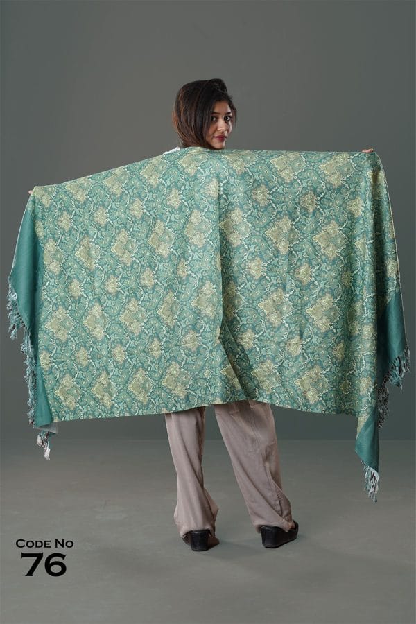 0076B Digital Print Woolen Shawl-0076
