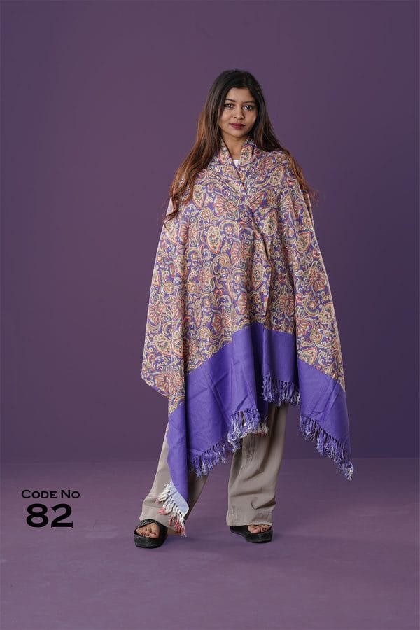 0082 Digital Print Woolen Shawl-0082
