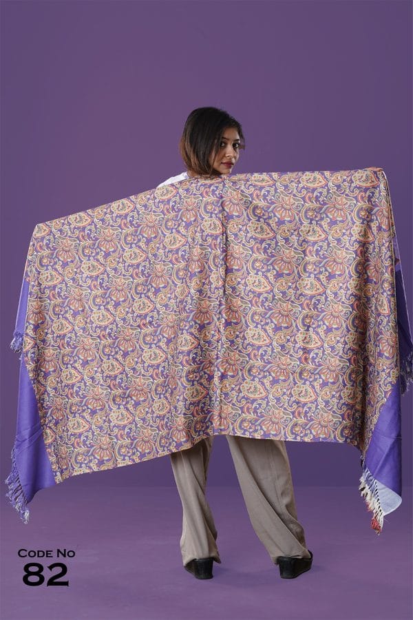 0082B Digital Print Woolen Shawl-0082