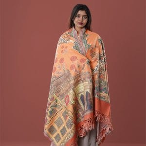0085 Digital Print Woolen Shawl-0085