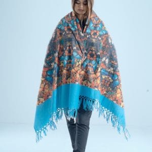 CODE 34 Digital Print Woolen Shawl-0034