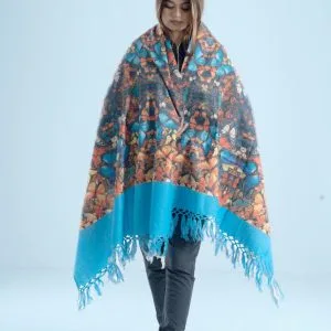 CODE 34 Digital Print Woolen Shawl-0034