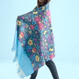 35 A Digital Print Woolen Shawl-0035
