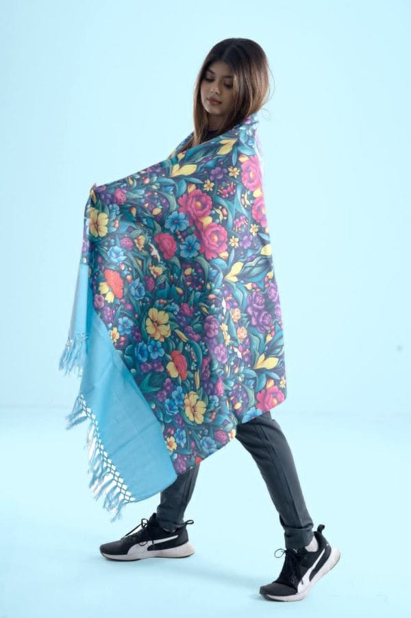 35 A Digital Print Woolen Shawl-0035