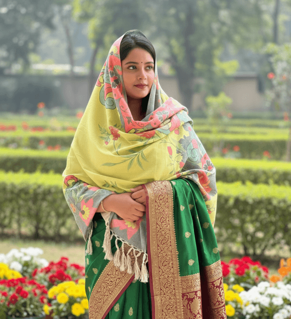 S002 Digital Print Woolen Shawl - S002