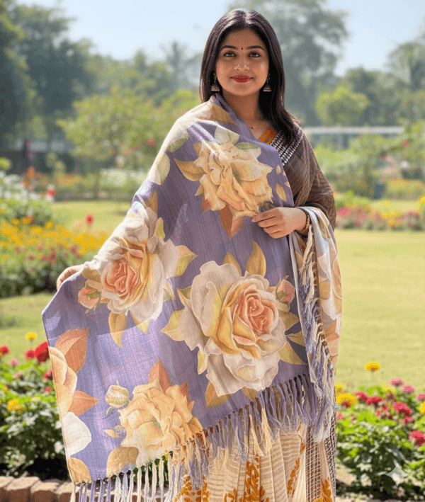 S003 Digital Print Woolen Shawl - S003