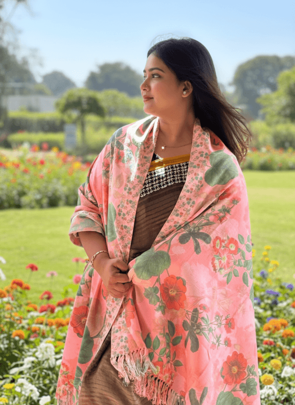S004 Digital Print Woolen Shawl - S004
