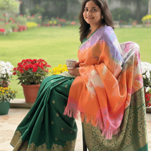 S010 Digital Print Woolen Shawl - S010