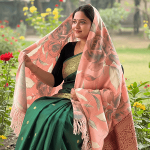 S014 Digital Print Woolen Shawl - S014
