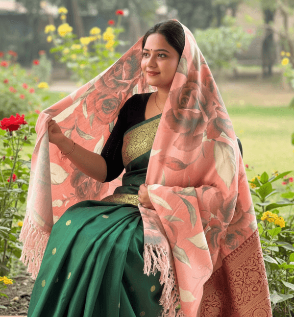 S014 Digital Print Woolen Shawl - S014