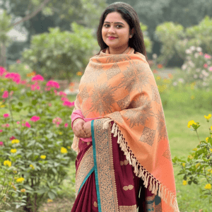 S015 Digital Print Woolen Shawl - S015