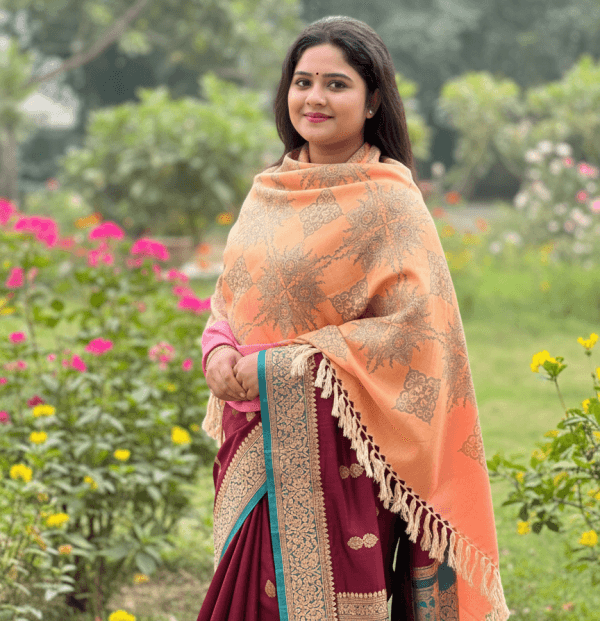 S015 Digital Print Woolen Shawl - S015