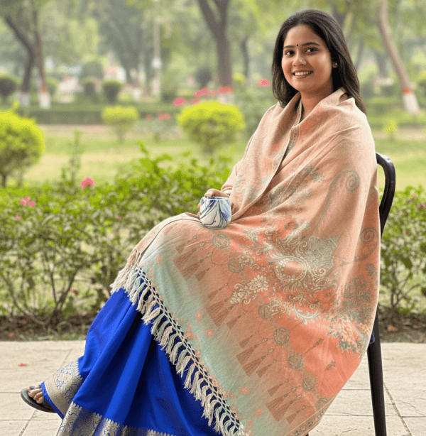 Digital Print Woolen Shawl - S017