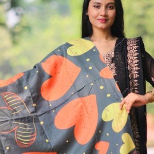 S034 (A) Digital Print Woolen Shawl - S034