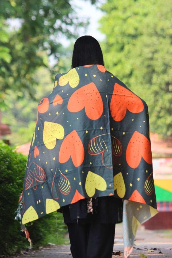 S034 (B) Digital Print Woolen Shawl - S034