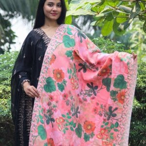 S037 (A) Digital Print Woolen Shawl - S037