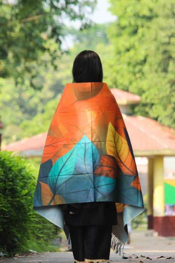 Digital Print Woolen Shawl - S022
