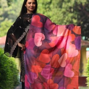 WEB_S023 (A) Digital Print Woolen Shawl - S023