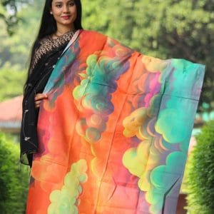 WEB_S024 (A) Digital Print Woolen Shawl - S024
