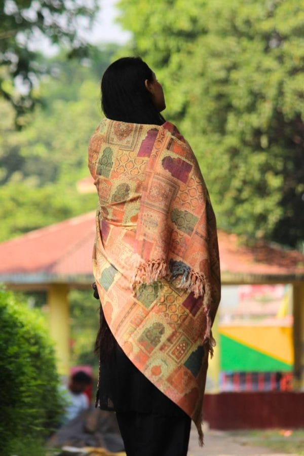 WEB_S027 (B) Digital Print Woolen Shawl - S027