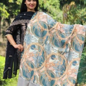 WEB_S028 (A) Digital Print Woolen Shawl - S028