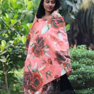 WEB_S029 (A) Digital Print Woolen Shawl - S029