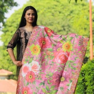 WEB_S032 (A) Digital Print Woolen Shawl - S032