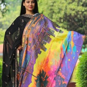 WEB_S033 (A) Digital Print Woolen Shawl - S033