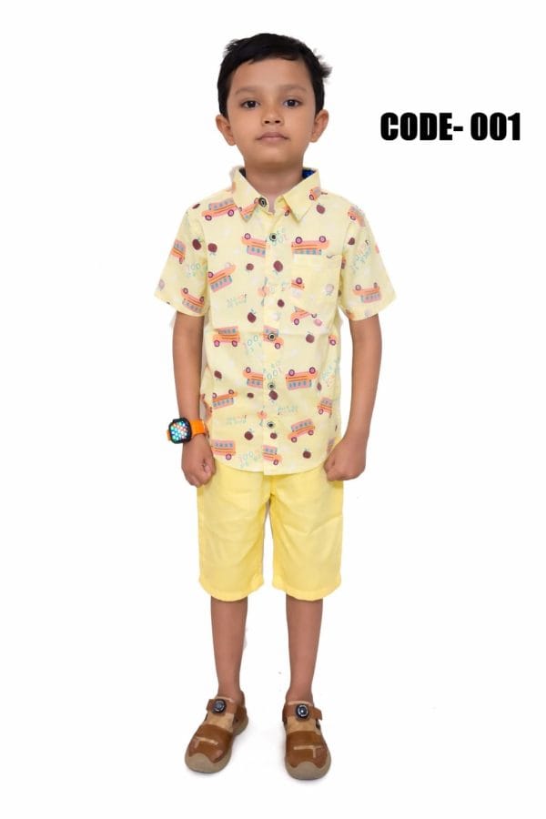 0001 Premium Kids Shirt & Pant Combo Set-001